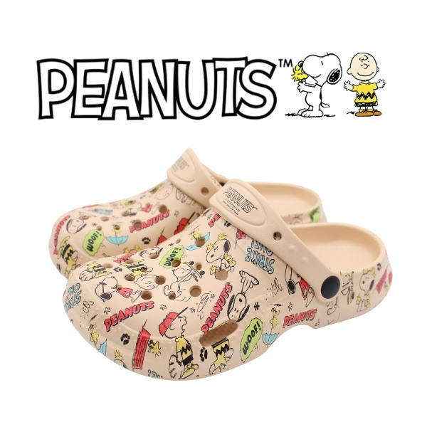 スザンヌ PEANUTS スヌーピー サンダル レディース 靴 クロッグ 黒 白 ホワイト