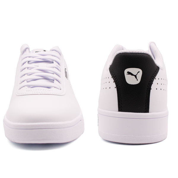 Puma フットサルシューズ 黒/白 25cm 体育館シューズ シンプル PUMA プーマ スニーカー メンズ レディース ユニセックス 靴 白