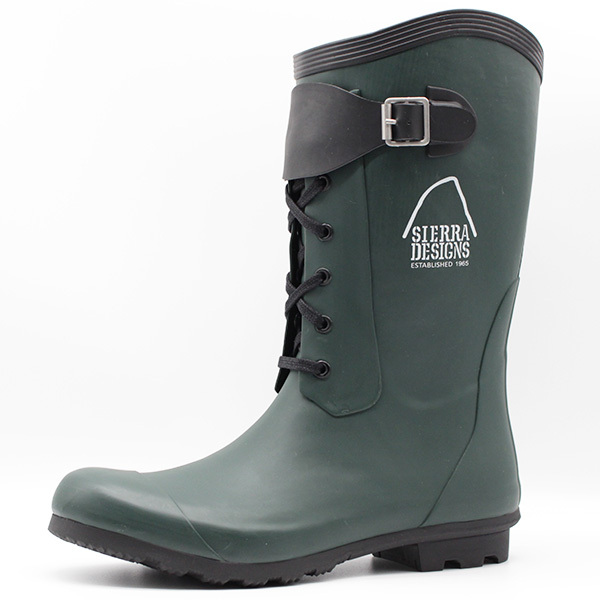 レインブーツ メンズ レディース 長靴 ロング 防水 黒 青 緑 SIERRA