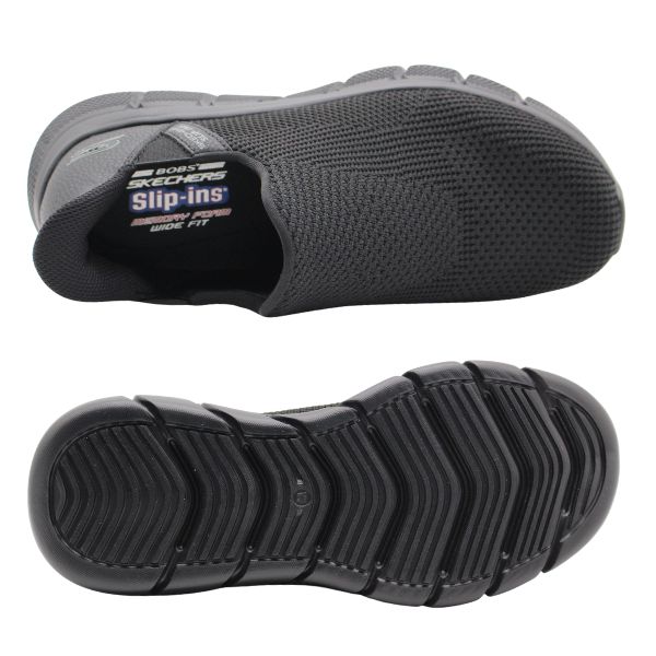 SKECHERS（スケッチャーズ） スリッポン スニーカー メンズ 靴 黒