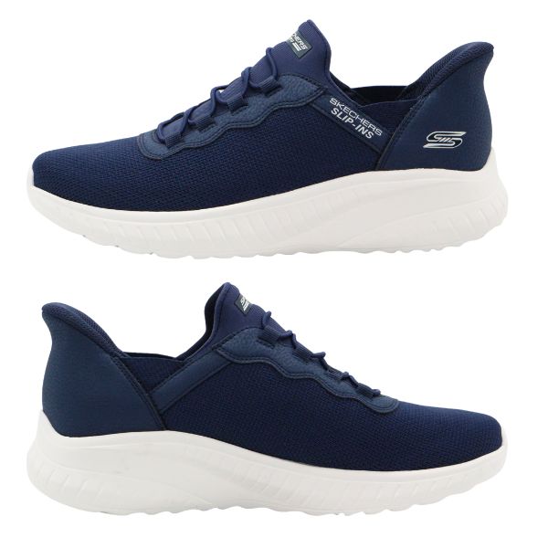 ニャンコロリンです SKECHERS（スケッチャーズ） スニーカー メンズ スリッポン 靴 黒