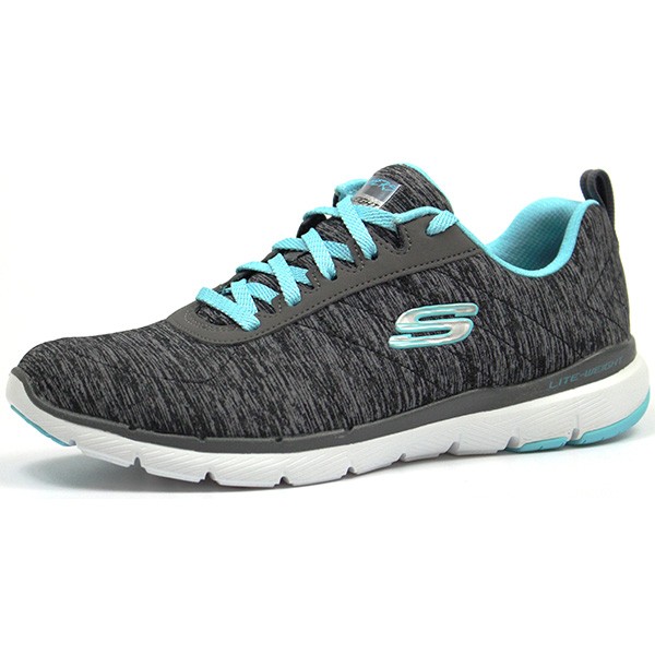 新品未使用品　26.5 グレー紐 軽量　SKECHERS SPORTシューズ SKECHERS スケッチャーズ スニーカー レディース 靴 黒 ブラック