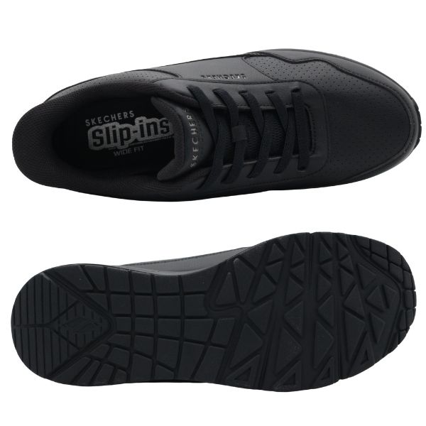 SKECHERS（スケッチャーズ） スリッポン メンズ 靴 スニーカー 黒