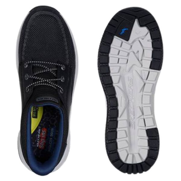 SKECHERS スケッチャーズ スニーカー メンズ スリッポン 靴 黒