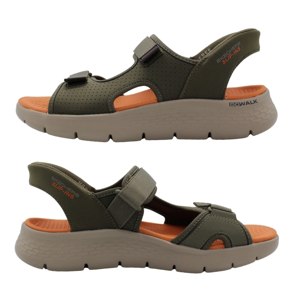 完成品 スケッチャーズ SKECHERS メンズ ブラック 黒 靴 サンダル 保存容器・ケース