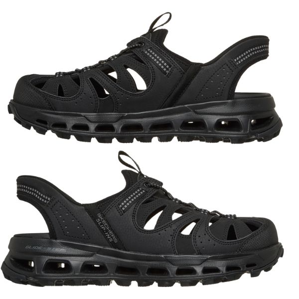 SKECHERS（スケッチャーズ） サンダル メンズ 靴 ブラック 黒 ハンズ
