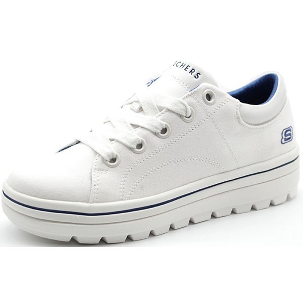 SKECHERS（スケッチャーズ） スニーカー レディース 靴 白 黒 厚底