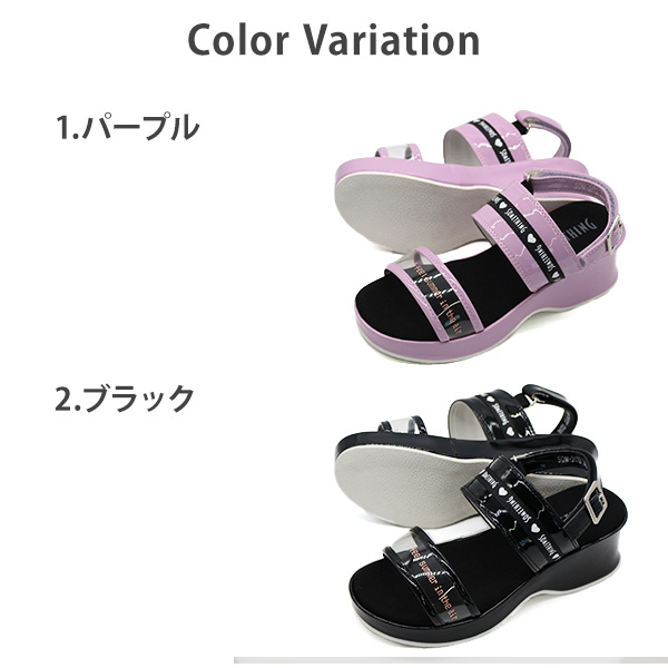 SOMETHING サンダル キッズ ジュニア 子供 靴 女の子 小学生 黒 SOMETHING サンダル キッズ ジュニア 子供 靴 女の子 小学生 黒