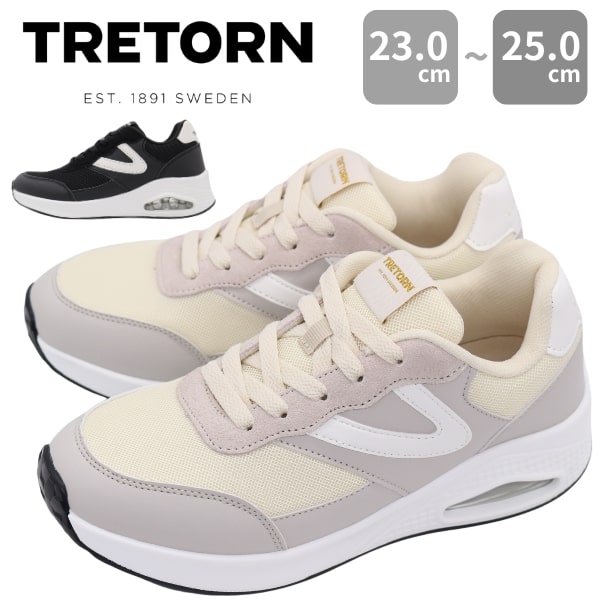 Tretorn（トレトン） スニーカー レディース 靴 白 ホワイト 黒