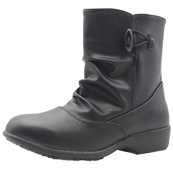 TOPAZ（トパーズ） レインブーツ レディース 長靴 ショート 黒