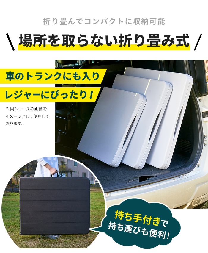 ビート様中古四台 業務用 折りたたみ作業テーブル 180cm 持ち手付 鎌倉引取 作業台 ワークテーブル 折りたたみ デスク 折り畳み 机 事務 スペース