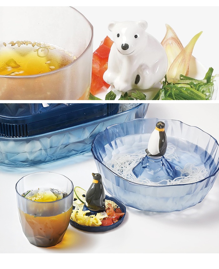 そうめん猪口・薬味入れ しろくま ペンギン 器...の詳細画像2