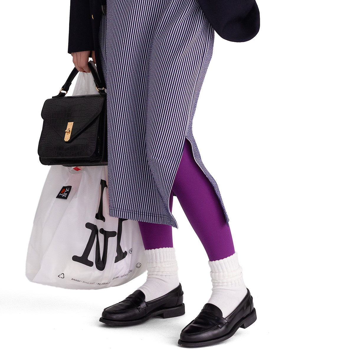 靴下屋 レディース 靴下 80デニール プレミアム タイツ M〜L