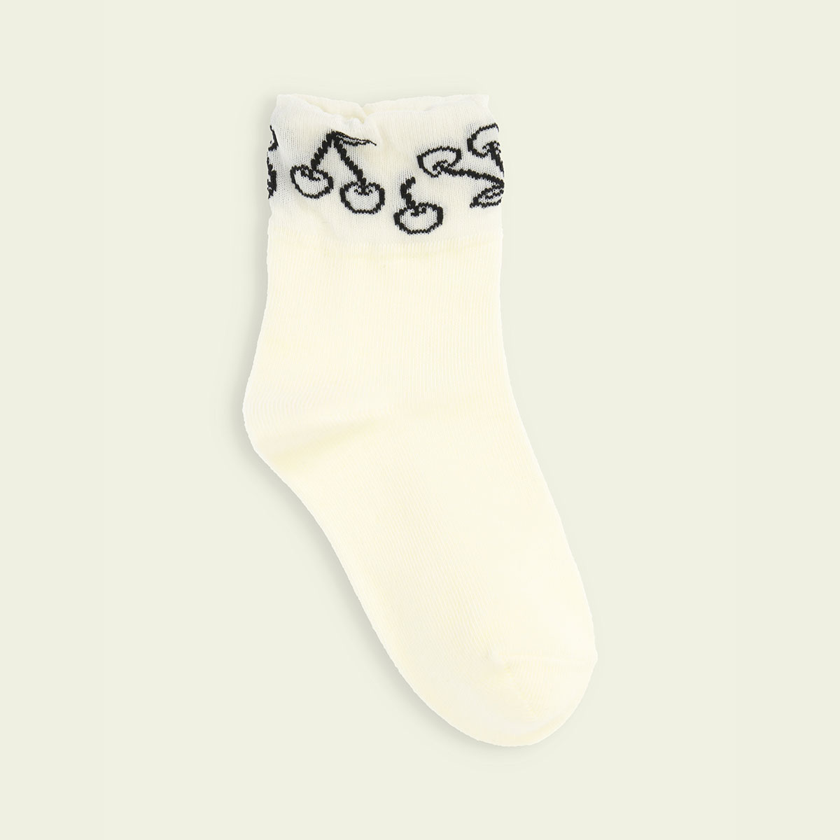 靴下屋 キッズ 靴下 Mighty Soxerトップシースルーさくらんぼショート