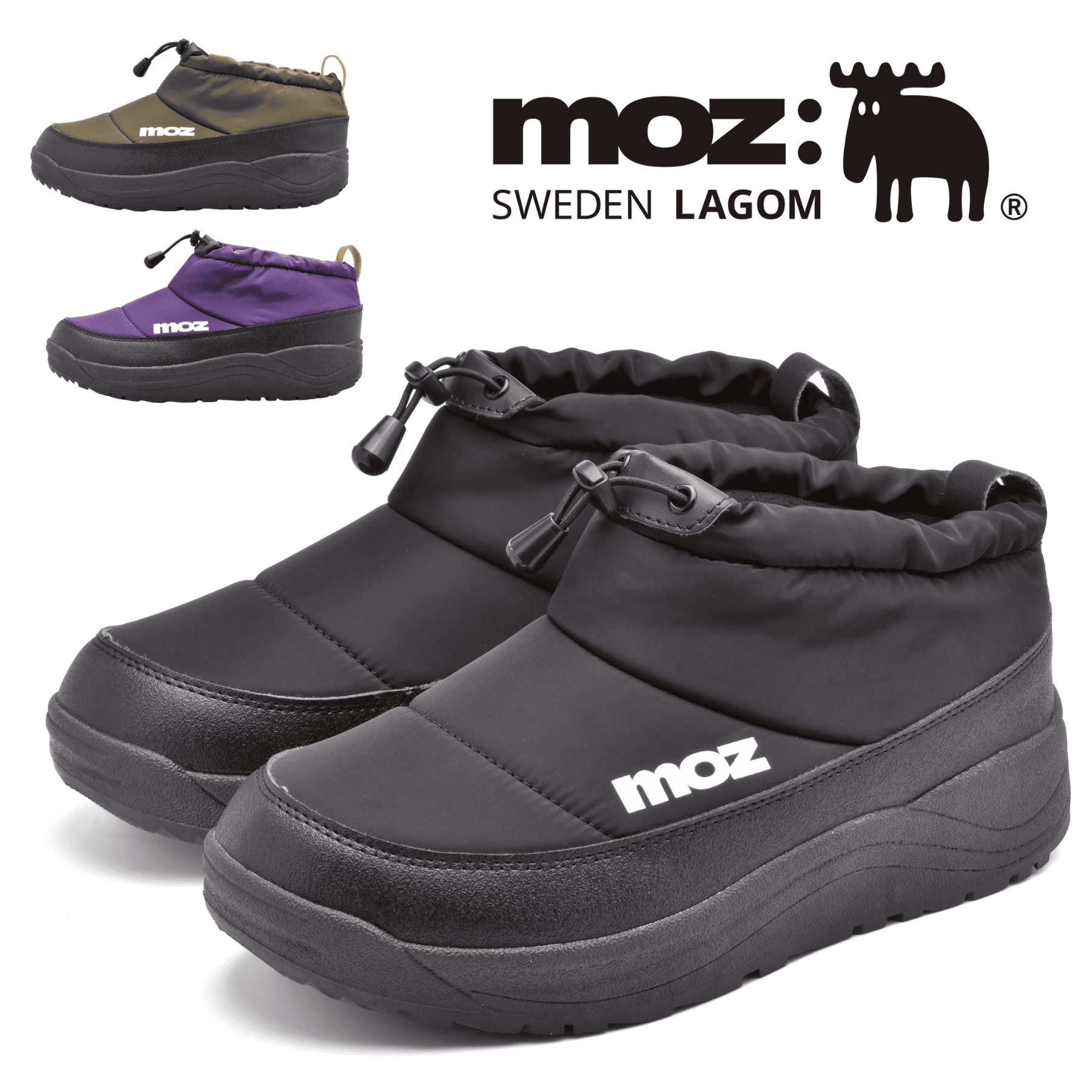 マスボ　82種類 moz（モズ） メンズ 防寒シューズ スノーシューズ 防水 防滑 靴 冬