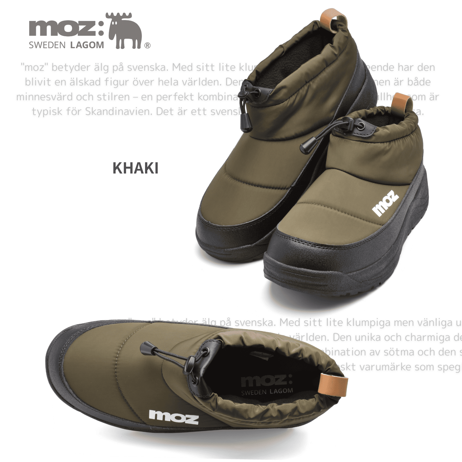 moz 防寒シューズ パープルカラー メンズ 軽量 あたたか設計