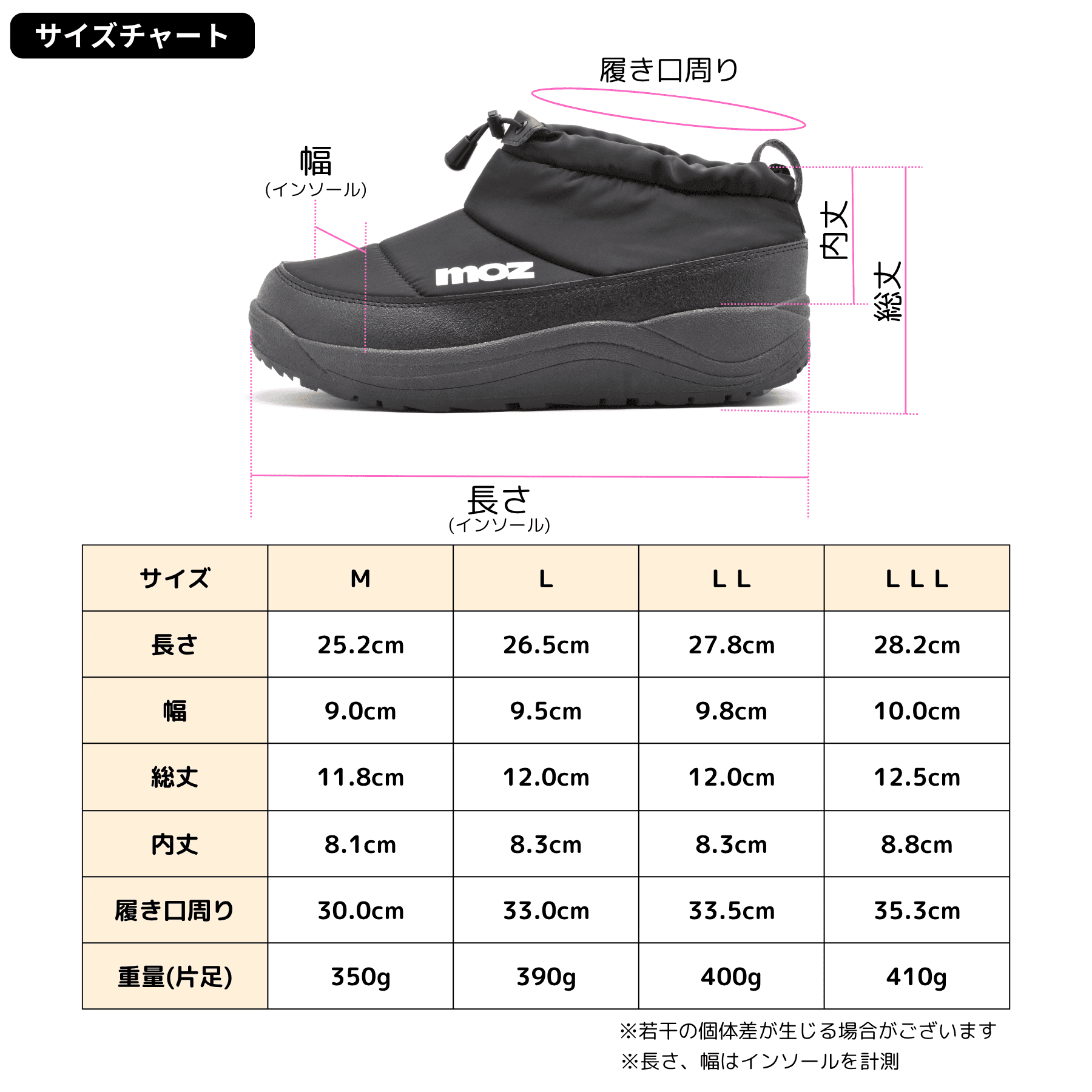 moz 防寒防水シューズ メンズ 保温素材使用 冬の防滑シューズ