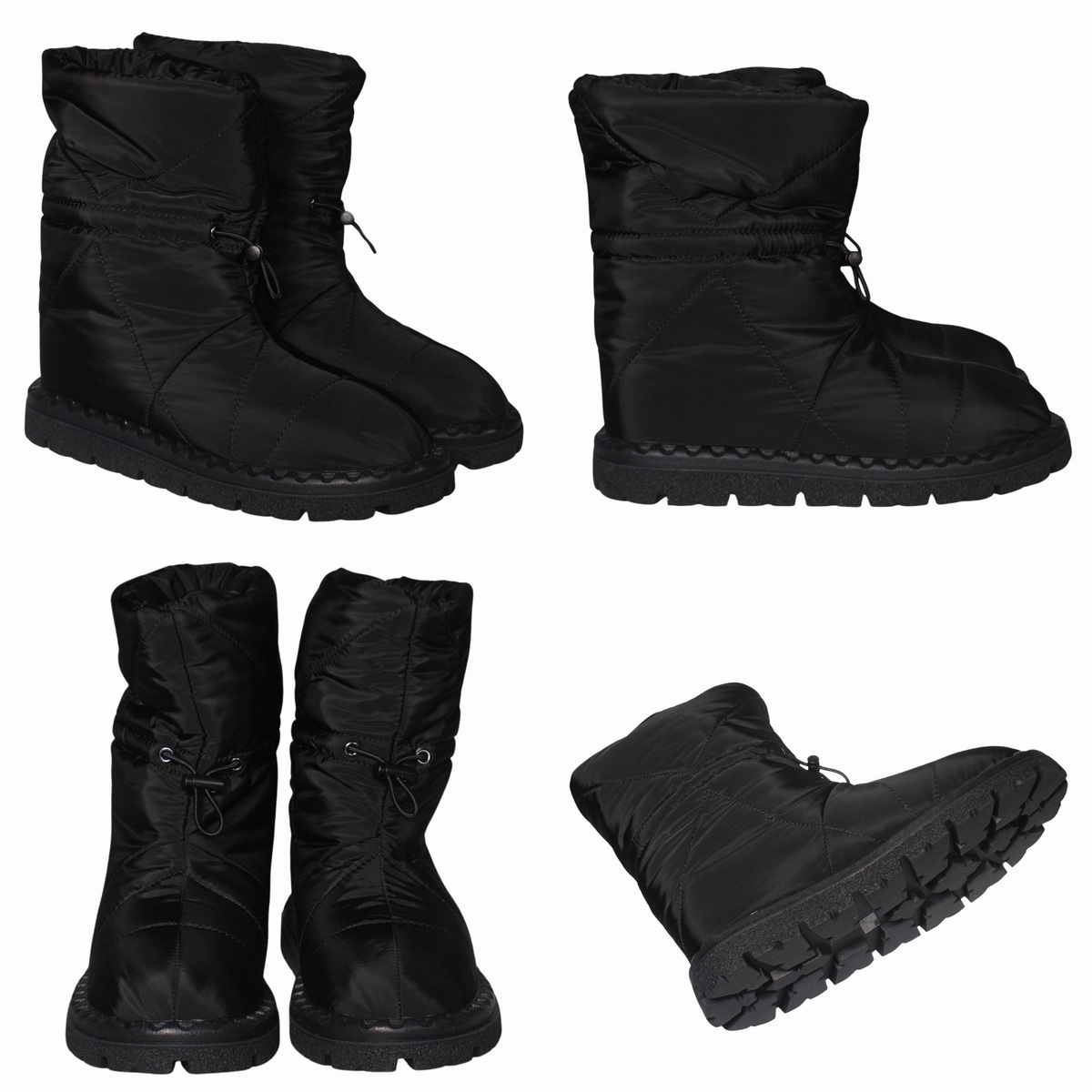 RITA 8058 ショートブーツ 厚底 S M L 2L レディース ブラック RITA 8058 ショートブーツ 厚底 S M L 2L レディース ブラック