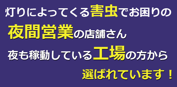 灯りによってくる虫対策