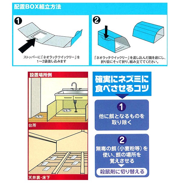 殺鼠剤の設置例