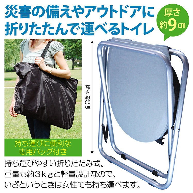 折りたたみ時の厚さは約9cm