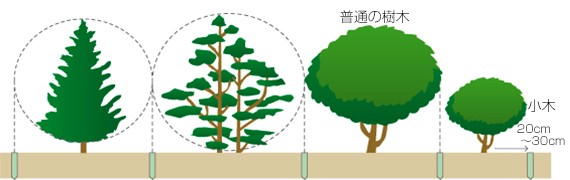 グリーンパイルを打ち込む場所