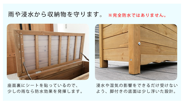 完全防水ではありません