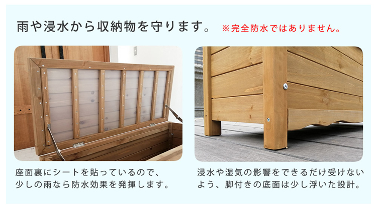 完全防水ではありません