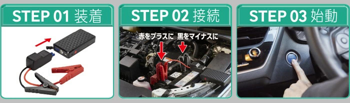 3ステップで簡単エンジン始動