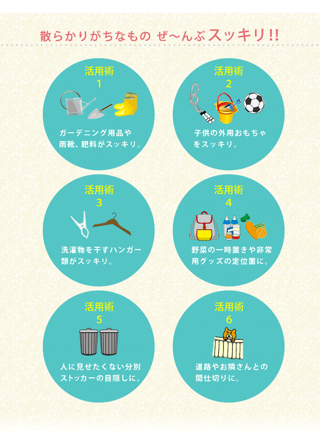 収納してスッキリ整頓