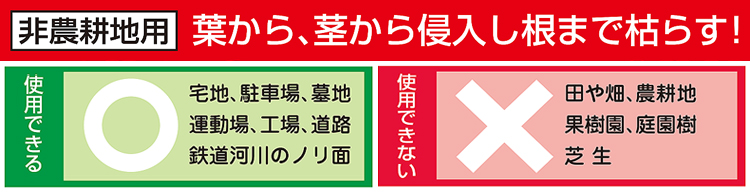 使用できる場所、できない場所