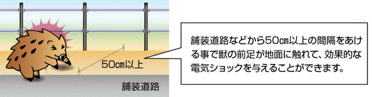 道路脇の設置