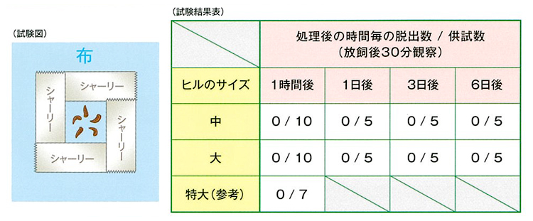 試験図と結果表