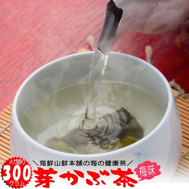 めかぶ茶梅味 (芽かぶ茶）メガ盛り300g 送料無料 ワカメの根っ子のめひびのお茶 :umkb300:おつまみ珍味の海鮮山鮮本舗 - 通販 -  Yahoo!ショッピング