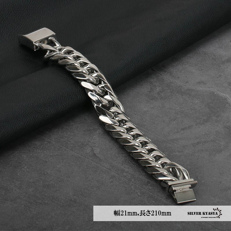2個で10％OFF 3個で20％OFFクーポン／幅21mm ステンレス 極太 6面