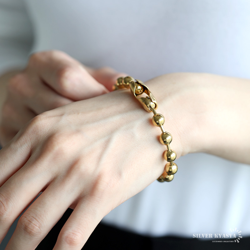 極美品 ゴールド チェーン リング ブレスレット GOLDRING
