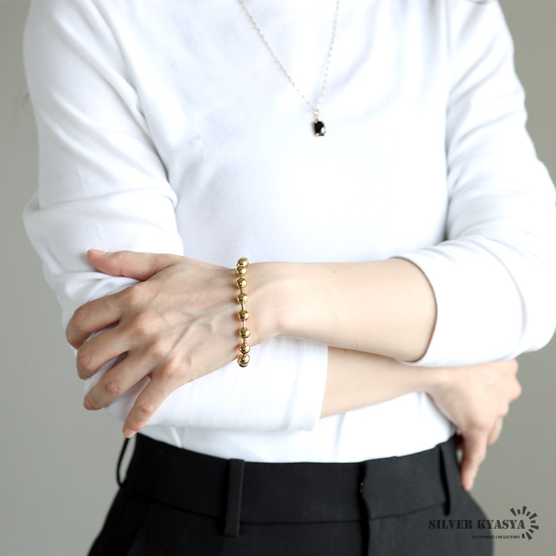 【格安・CTHY】バイカラーチェーンブレスレット ローズゴールド b844-4mm-g-4-2.jpg