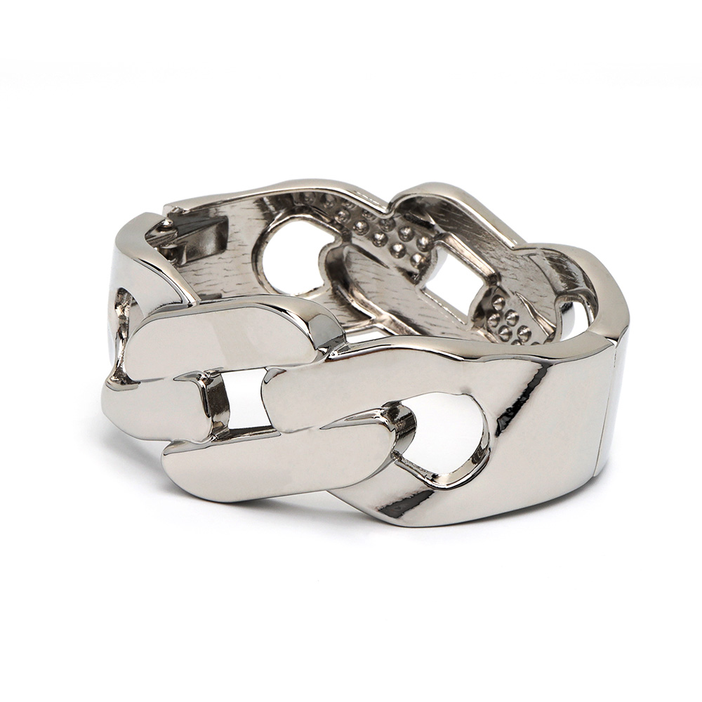 メキシコ製 シルバー 折り紙 編み込み 銀細工 幅広バングル 925