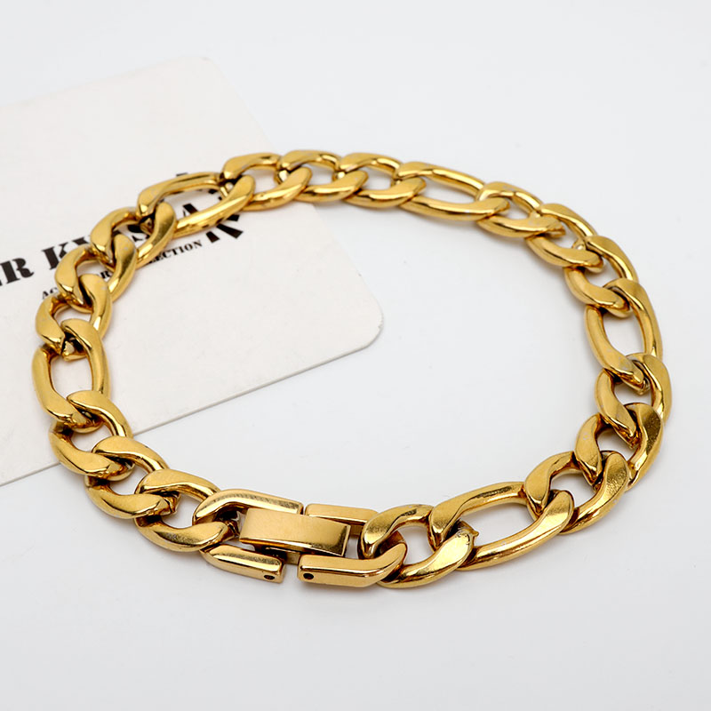 ステンレス チェーンブレスレット フィガロチェーンブレスレット
