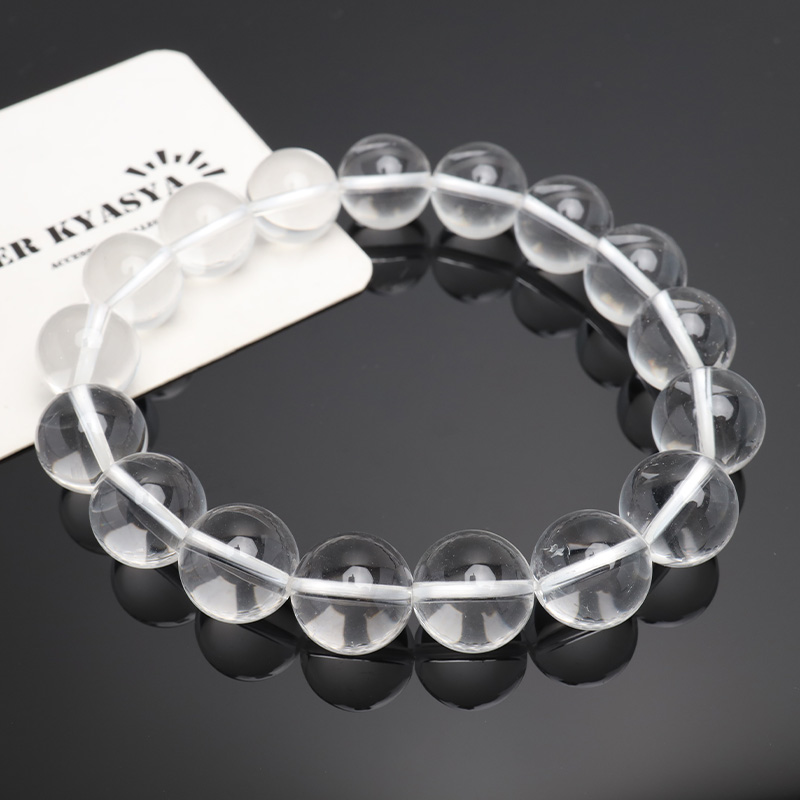 パワーストーンブレスレット 数珠ブレスレット クリスタル クォーツ