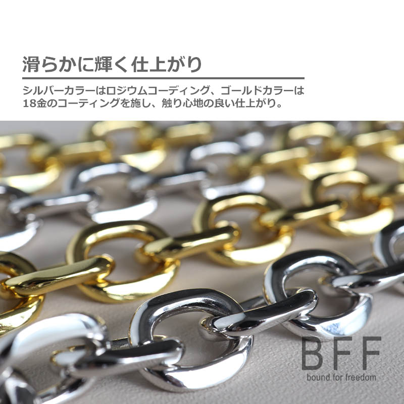 BFF ブランド マンテル チェーンブレスレット 太幅 ワイド ゴールド K18 GP GOLD ブレスレット メンズ レディース 重厚感 太め  専用BOX付属 : bffb001-g : SILVER KYASYA - 通販 - Yahoo!ショッピング