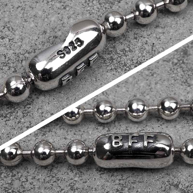 BFF ブランド ボールチェーン ネックレス メンズ 幅5mm 45cm シルバー925 金属アレルギー :bffns036-5mm-45cm: SILVER KYASYA - 通販 - Yahoo!ショッピング