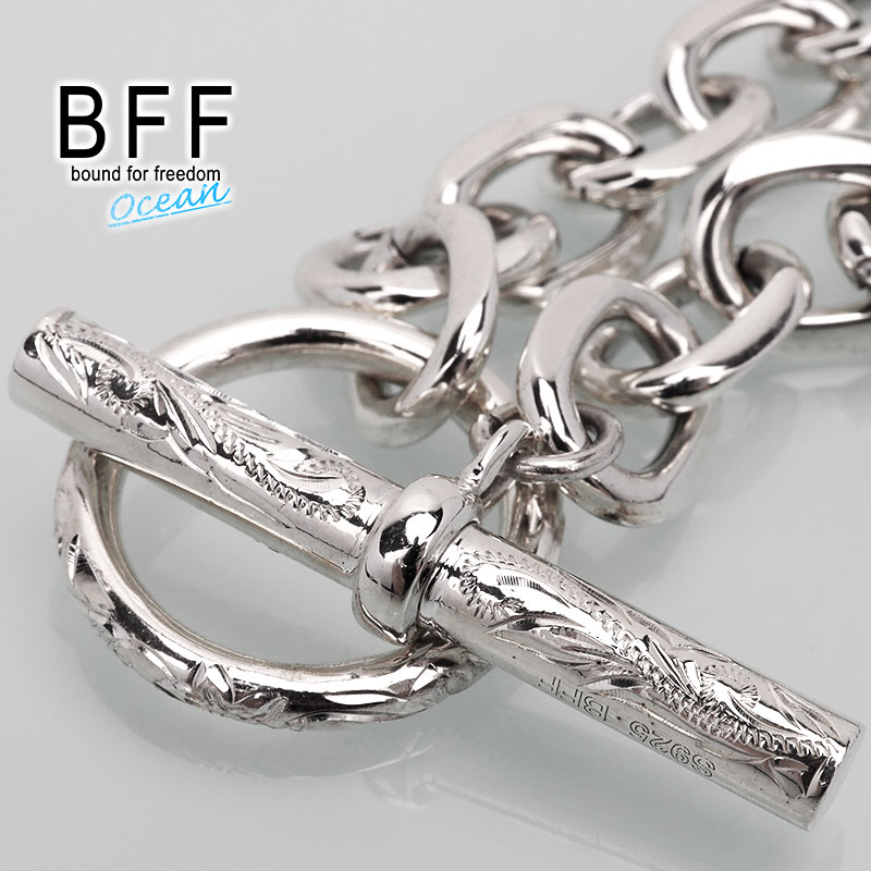 BFF ブランド ハワイアン マンテル 11mm シルバー925 チェーン