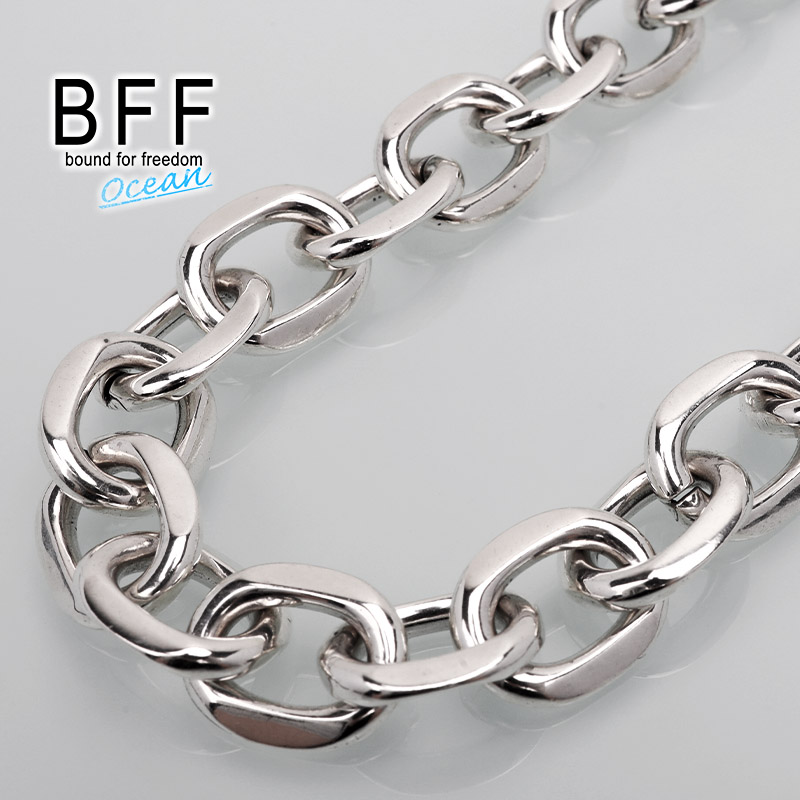 BFF ブランド ハワイアン マンテル 11mm シルバー925 チェーン