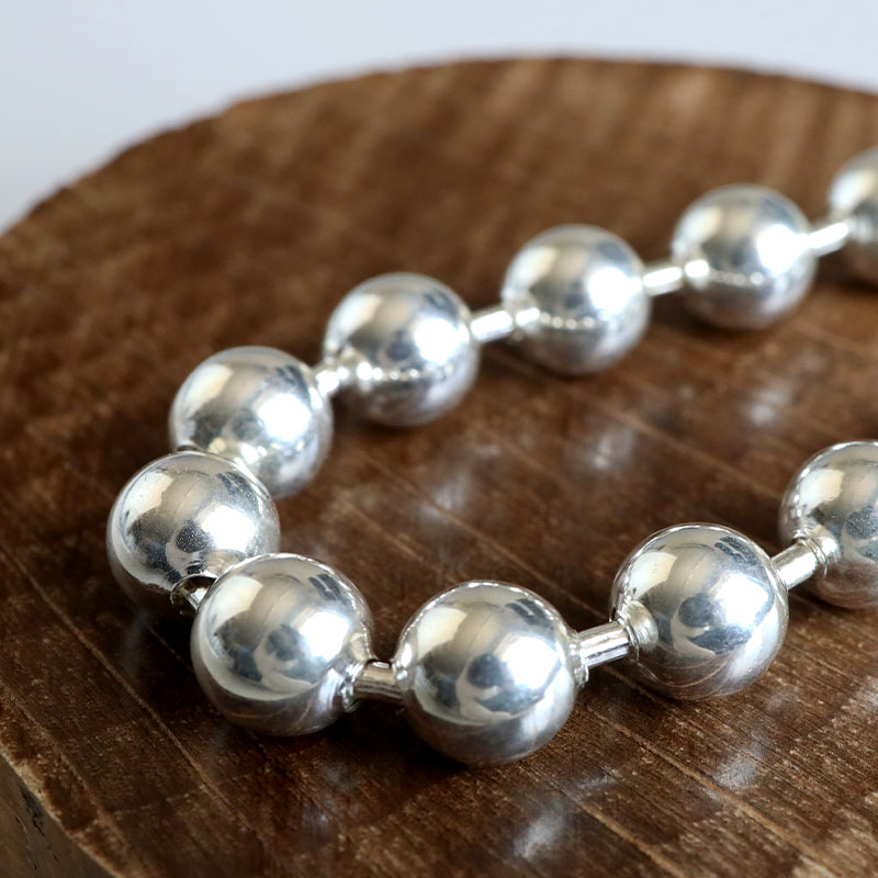 BFF ブランド シルバー925 ボールチェーンブレスレット マンテル