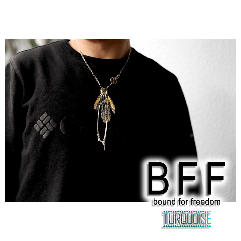 BFF ブランド 唐草メタルネックレス ゴールド 18K GP 金色