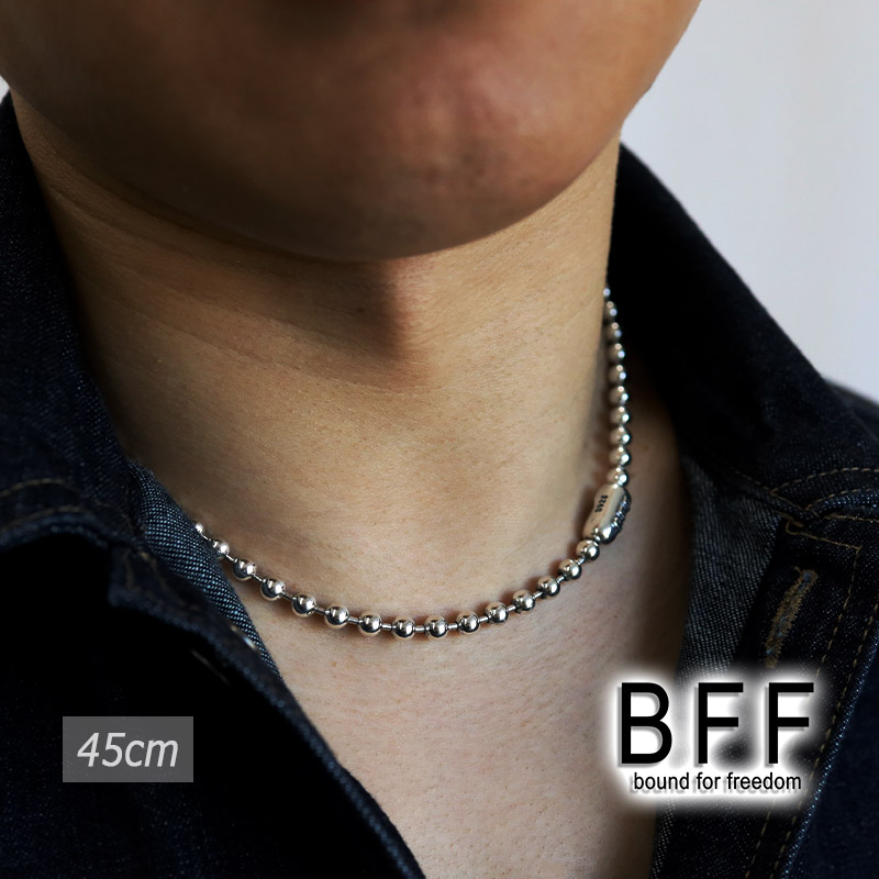 BFF ブランド ボールチェーン ネックレス メンズ 幅5mm 45cm シルバー925 金属アレルギー :bffns036-5mm-45cm: SILVER KYASYA - 通販 - Yahoo!ショッピング