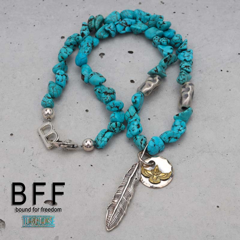 BFF ブランド フェザーネックレス メンズ シルバー925 上金 先金