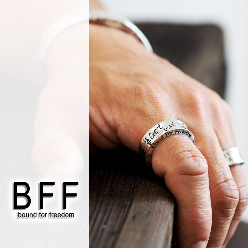 BFF ブランド RAKUGAKIリング シルバーリング メンズ 指輪 