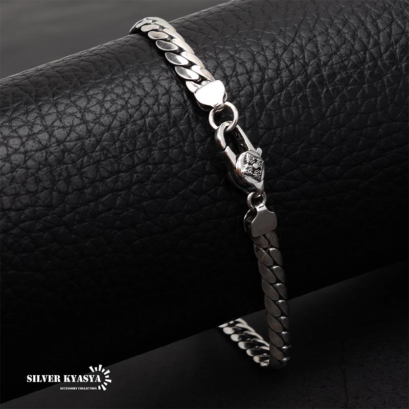 複数買いで最大300円OFFクーポン／シルバー925 チェーンブレスレット